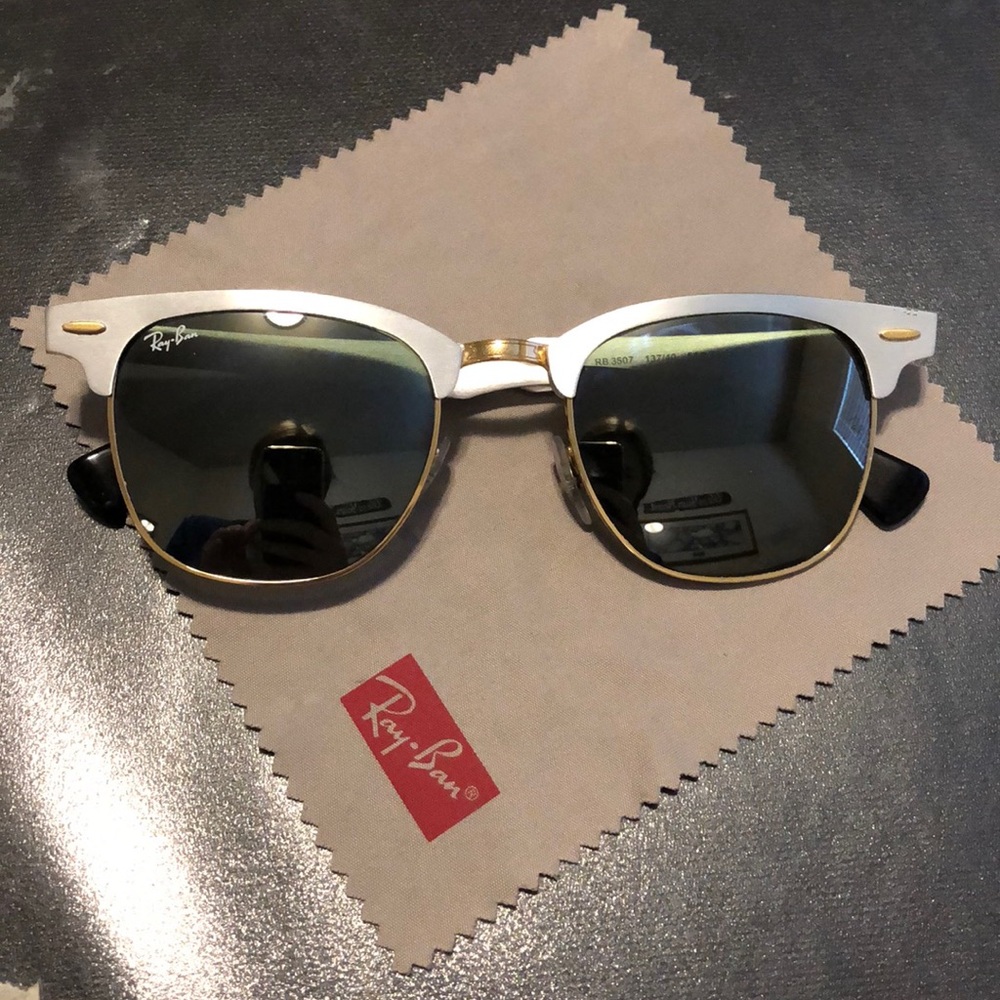 Ray Ban Clubmaster Aluminum Sunglasses